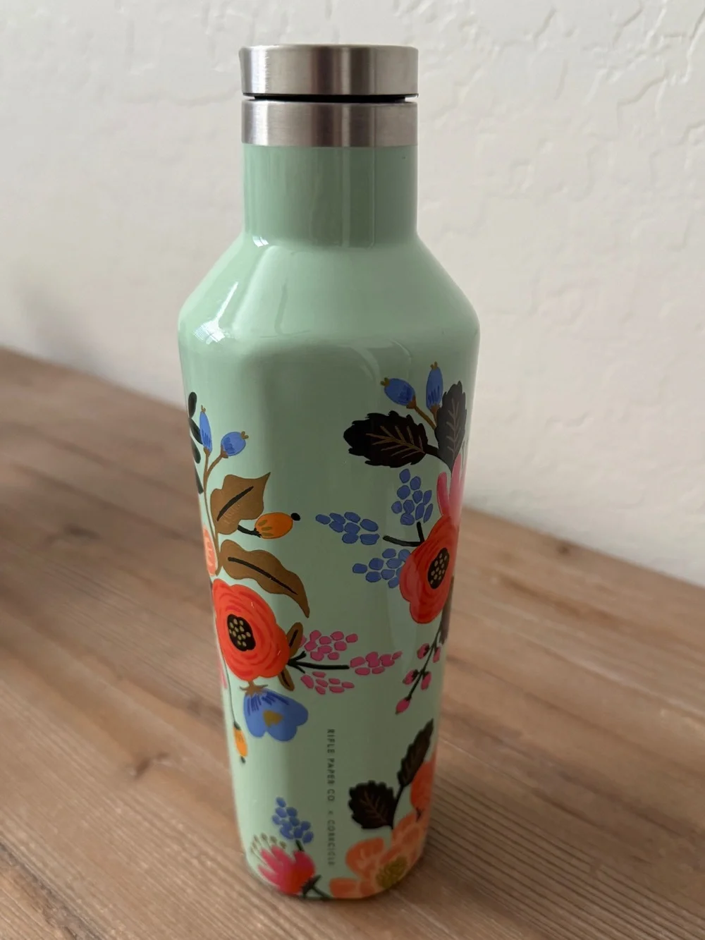 Beautiful Corkcicle x Rifle Paper Co. insulated canteen